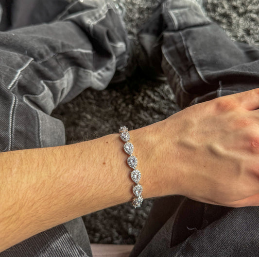 Tropfen Armband – Silber